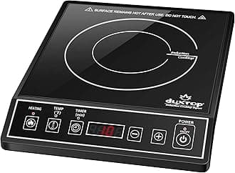 Duxtop 1800W Portable Induction Cooktop Countertop Burner, Black 9100MC/BT-M20B