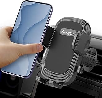 - Mobile Holder for Car - Car Phone Holder - Car Mobile Holder, Quick Install, Secure Grip, Compatible with iPhones and Android Smartphones 4-7” Wide