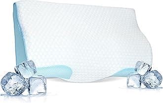 Derila King Size Cooling Pillowcase | Optimal Temperature Control for Your Memory Foam Pillow for Perfect Sleep. Quality Material White Pillowcase ensures Pillows