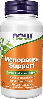 NOW Supplements, Menopause Support, Blend Includes Standardized Herbal Extracts and Other Nutrients, 90 Veg Capsules