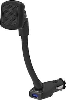 MAG12V-XCES0 MagicMount Magnetic Phone Holder Mount for Car Cigarette Lighter - with USB Charging Outlet, Universal with All Devices - Phone Lighter Mount