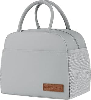 douyadady Lunch Bag Women/Men Lunch Box Women/Men (grey)