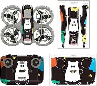 Neo Skin Stickers Set for DJI Neo Drone and Remote, Waterproof Drone Skin PVC Sticker Decal, Anti-Scratch Protective Film for DJI Neo Accessories (2)