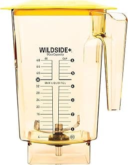 Blendtec WildSide+, Blender Jar, Commercial Grade, Hard Lid, Yellow