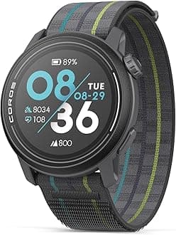 COROSPACE 3 Black Nylon Sport Watch GPS, 24 Days Extend Battery Life, Dual-Frequency GPS, Heart Rate and SpO2,Navigation, Sleep Track, Run,Bike &Ski