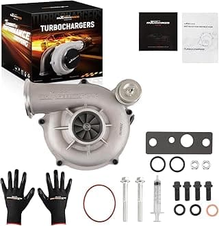 maXpeedingrods Turbo Turbocharger GTP38 for Ford Excursion 2000-2003, F250 F350 F450 F550 Super Duty 1999-2003 V8 7.3L, 1831383C92, Basic PVL Series