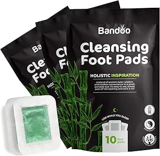 Bandoo Original Rana Premium Natural Bamboo Vinegar Foot Pads - 30 Count