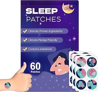 Sleep aids for Adults, Sleep Patches, 60 Pack Upgraded Deep Sleep Patch, All Natural Deep Patch, Quick Acting Ingredients, for Men and Women, Easy to Use That Last All Night-Violet-A10