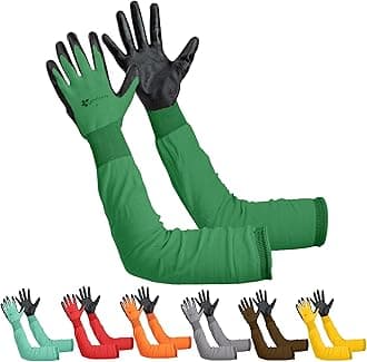 Long Sleeve Gardening Gloves Women and Men - Long Cuff Garden Gloves, Multipurpose Heavy Duty Outdoor and Indoor