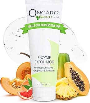 Probiotic Enzyme Exfoliator; Organic Gel Gently Removes Dead Skin Cells, Best Anti-Ageing Skin Cleanser For Face With Peptides, Apple Stem Cells and Vitamin C; 120ml