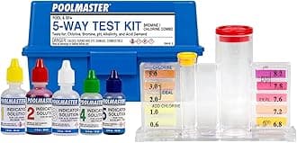 22260 5-Way Swimming Pool or Spa Water Chemistry Test Kit with Case, Essential Collection