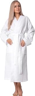 BAGNO MILANOWomen's Robes, Waffle Robes For Women, Turkish Cotton Bathrobes For Women