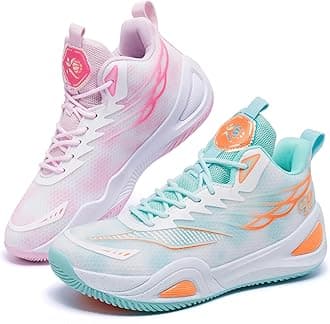 Womens Mens Basketball Shoes Breathable Non Slip Fashion Sneakers Comfortable Unisex-Adult Outdoor Sport Shoe