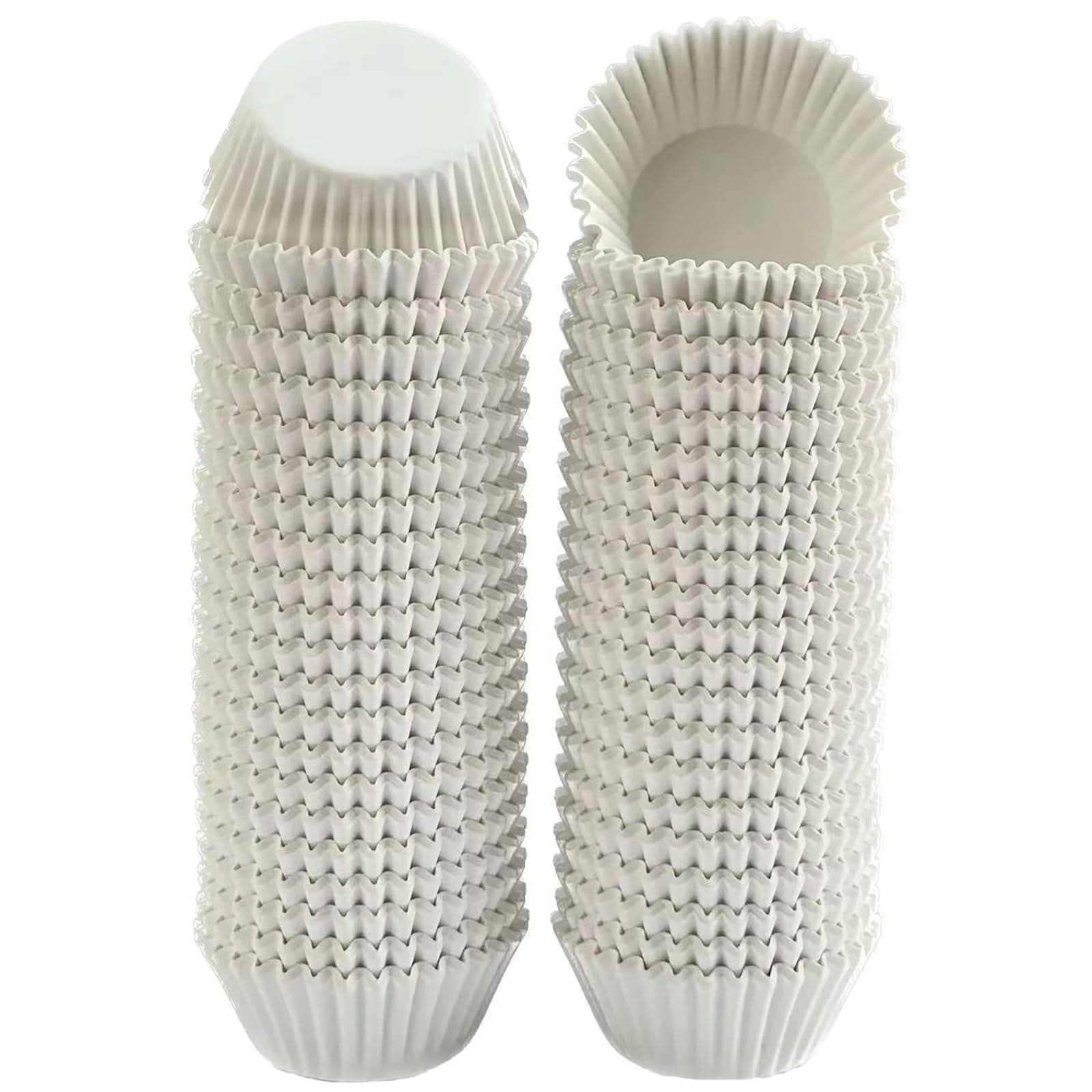 1000-Count White Mini Cupcake Liners Small Muffin Liners No Smell Premium Greaseproof Paper Cupcake Wrappers Baking Cups (1.35 Inch Bottom Dia.)[Amazon-developed Certification] Compact by Design
