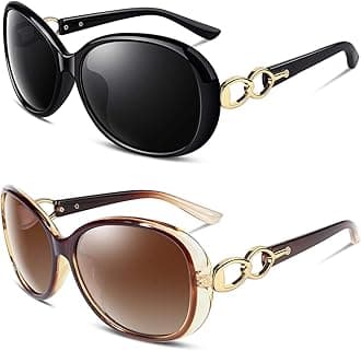 Sunier Sunglasses Womens Polarized Trendy Oversized Sun Glasses Fashion Ladies Shades 100% UV400 Protection S85