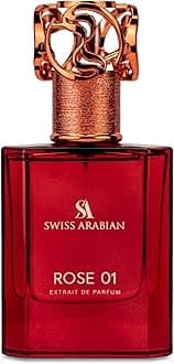 Swiss Arabian Rose 01 Extrait de Parfum, 50ml, Premium Quality Perfume, Unisex Fragrance, Rose, Floral, Fruity, Luxurious Blend Perfume for Women and Men