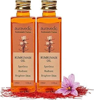 Auravedic Kumkumadi Tailam Face Oil 100Ml Pack Of 2 Kumkumadi Oil For Face Glowing Skin Pigmentation Dark Spots Body Oil After Bath For Daily Use