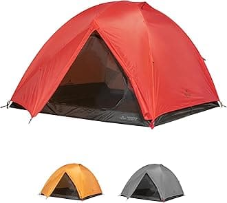 TETON Sports Mountain Ultra Tent; 3 Person Backpacking Dome Tent for Camping; Red