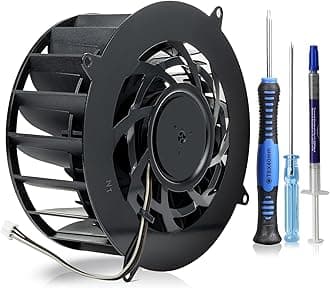 Internal CPU Cooling Fan Replacement for Sony PlayStation 5 PS5 Pro Series PVB120M12H-P01-AE with 19 Blades, for PS5 Pro CFI-70XX CFI-7000 CFI-7021 Series
