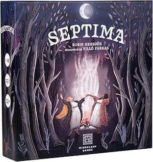 Mindclash Games Septima - Witchcraft Strategy Base Game for 1-4 Players | Double-Sided Board, Spell Cards, Potions & Witch Trials | High-Interaction Fantasy Gameplay
