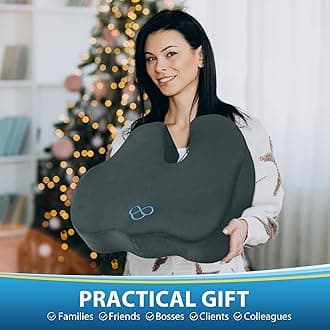 BlissTrends Seat Cushion,Thick Memory Foam Cushions for Office Chair, Car Seat, Airplane, Relieving Pressure Tailbone Sciatica Back Pain for Office Workers, Car Drivers 4.7in Thick DarkGreen