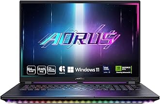 AORUS Master 18 Gaming Laptop -240Hz 2560x1600 Mini-LED - Manufactured by NVIDIA GeForce RTX 5090 - Intel Core Ultra 9 275HX - 2TB SSD with 64GB DDR5 RAM - Windows 11 Home AD (BZHC6USD45SH)