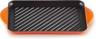 Le Creuset Grill/Rectangular 12.6 inches (32 cm), Casting, Enamel, Two-Handed, Pot, Grill, Rectangular 12.6 inches (32 cm), Orange, Gas IH, Oven, Dishwasher Safe