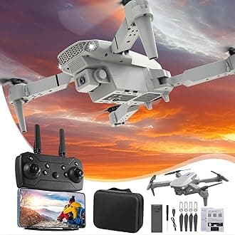 Drone with 1080P HD FPV Camera Remote Control with Altitude Hold Headless Mode Start Speed Adjustment, App Control, 3 Speed Gears, Gesture Control
