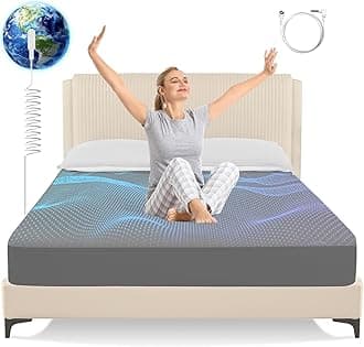 Grounding Sheets King Size,Earth Grounded Fitted Bed Sheet 5% Pure Silver Fiber + 95% Organic Cotton, Bed Grounding Kit with grounding Cord for Improved Sleep & Wellness(Dark Gray,80"x78"x15")