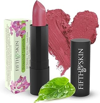BOTANICAL Lipstick (POMEGRANATE) | Vegan | Natural | Organic | Certified Cruelty Free | Paraben Free | Petroleum Free | Healthy | Moisturizing | Vibrant Color that's Good for your Lips!