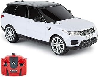 Range Rover Sport Officially Licensed Remote Control Car 1:18 Scale Working Lights 2.4Ghz White