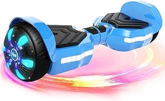 Scooter, Bluetooth Speakers and LED Light-Up Wheels, APP Control, Dual 250W Motors, 8.5 mph Max Speed & 8.5 Miles Max Range, Gifts for Kids Adults Girls Boys