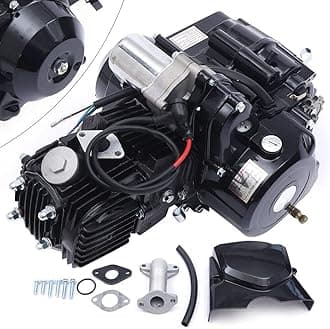 125cc Engine 4 Stroke Motor Kit, Single cylinder with Air-Cooled Motor Engine for ATV Quad Go Kart Engine