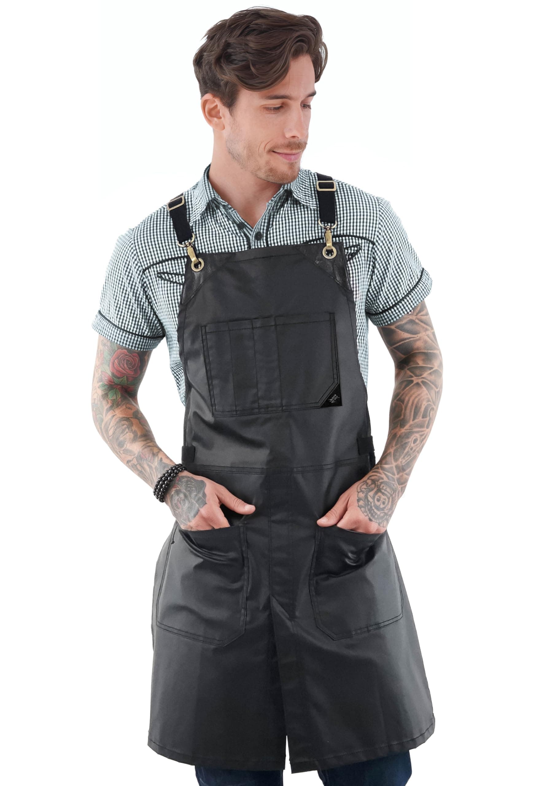Coated Apron - Water resistant, X Back