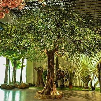 Fake Tree Simulation Tree Indoor Simulation Green Plant Large Banyan Tree Shopping Mall Hotel Floor Landscape Landscaping Atmosphere Decorative Tree 3.5m