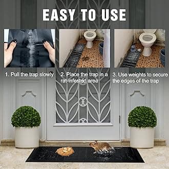 6 Pack Sticky Mouse Trap, Super Large 47.2 * 11'' Glue Traps for Mice and Rats Traps Indoor for Home, Rodent Snakes Spiders Roaches