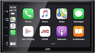 KW-M560BT Apple CarPlay Android Auto Multimedia Player w/ 6.8" Capacitive Touchscreen, Bluetooth Audio and Hands Free Calling, MP3 Player, Double DIN, 13-Band EQ, SiriusXM, AM/FM Car Radio
