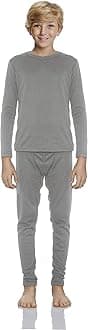 Rocky Thermal Underwear for Boys Cotton Knit Thermals Kids Base Layer Long John Pajamas Set