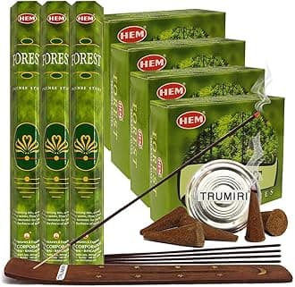 Forest Incense Sticks and Cone Incense Holder Variety Pack Bundle insence insense insienso