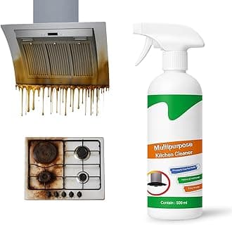 Kitchen Cleaner Spray for Oil & Grease Stain Remover, All Surface Non-Toxic & Non-Flammable Magic Degreaser Cleaning Spray for Kitchen, Chimney, Sink, Grill, Exhaust Fan & More! (500 ml)