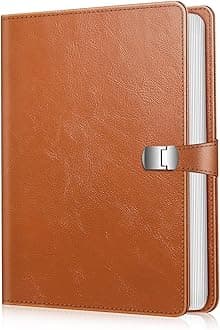 Fintie Photo Album 4x6 Photos - 112 Photos Premium Vegan Leather Cover with Snap Fastener, Portable Wallet Photo Albums, Light Brown