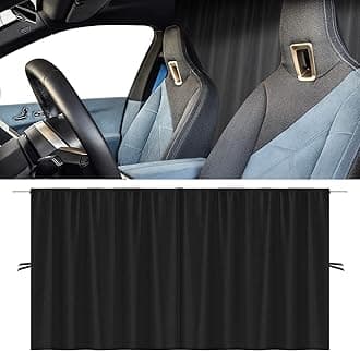 ZATOOTOCar Divider Curtains - Window Black Silk Privacy Sunshades - Traveler Camping Sun Shades for Family Baby Sleeping Screen - Easy Removable Simple