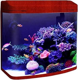 Jainsons Pet Products Minjiang Fish Aquarium Tank (HR3-380, Capacity-24L, Rosewood)