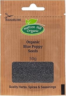 Organic Blue Poppy Seeds 50g by Hatton Hill Organic