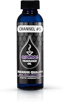 AROMAR Premium Fragrance Oil, Pack of 3 Channel #5 2oz. Bottles. Long Lasting Aromatic Scent, Fresh and Revitalizing Aromatherapy for Living Room, Bedroom, and Kitchen