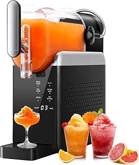 - Slushie Machine No Ice Needed - 88oz Slushy Machine for Home, Frozen Drink Maker with 6 Presets Mode, Quick Freeze Margarita Machine, Perfect for Spiked Slush, Milkshake, Coffee and More