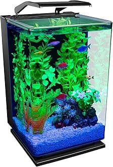 GloFish Aquarium Kit Fish Tank with LED Lighting and Filtration Included