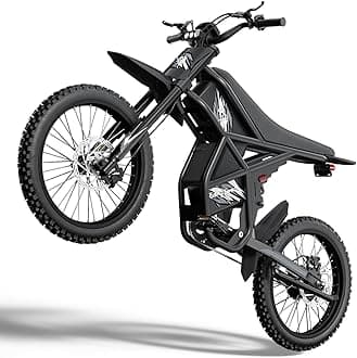 GT73 PRO/GT73 Ebike for Adults, 50MPH 60V 3000W / 37MPH 48V 2400W Eectric Dirt Bike, 36.4AH Dual Battery Dirtbike Up to 85 Miles, 25" Motorcycle Tire, UL2849 All Terrain E Bike Full Suspension