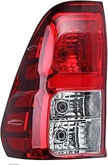 Car lights Tail Lamp For T&oyota For Hilux For Revo For Rocco 2015-2020 Rear Tail Light Brake Lamp With Wire Harne Taillight turn signal(Svart)