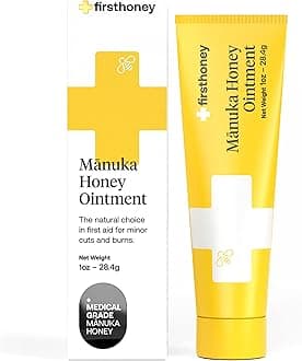 Sterile Manuka Honey Ointment |100% Medical Grade Manuka Honey for Minor Burns, Wounds, and Cuts | Chemical-Free and Drug-Free|1 Ounce (Pack of 1)